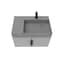 Castello Usa Amazon 30-inch Gray Right Vanity Set with Gray Top and Black Handles CB-MC-30G-BL-2056R-GR - alternate 2